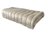 Plutus Brands Fancy Faux Mink Throw Pillow, 60 X 90, Ivory/Off White