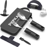 PKPKAUT Adaptive Utensils for Parkinsons Patients Elderly, Weighted Utensils for Hand Tremors, Parkinsons Eating Utensils for Di