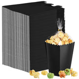 Zopeal Mini Popcorn Boxes and Clear Treat Bag Set, Bulk Popcorn Bags Open Top Paper Popcorn Containers with Treat Bags Popcorn C