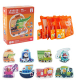 TOI Leveled Puzzles for Kids Aged 2 and Up, Toddler Puzzle Preschool Learning Jigsaw Puzzles, Large Pieces Educational Game for