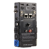 MFL. 15-Plug Audio Cable Tester Line Finder Black 15-in-1 Cables Checker 10-Way Switch Wire Tracker with LED Indicators, Rectang