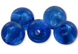 Round Acrylic Plastic Beads - Made in USA (Translucent Blue, 10mm)