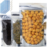 150-Pack Reclosable Large Mylar Bags for Food Storage 8 x 11.8 Stand Up Ziplock Pouch Bags in Bulk Resealable Smell Proof Alumin