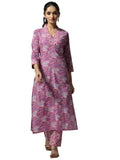 Libas Women'S Pure Cotton Kurta Set (48991_Pink