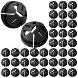 50pcs Push-in Cable Connectors, 3/8 Inch Trade Size Non-Metallic Push In Connector Plastic Electrical Box Wire Inserts Button Pu