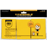 TitanShield (150 Sleeve/Yellow) Small Japanese Sized Trading Card Sleeves Deck Protector for Yu-Gi-Oh, Cardfight!! Vanguard & Mo