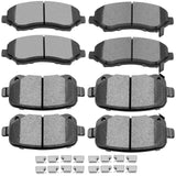 Ceramic Brake Pads Kits,SCITOO 8pcs Brakes Pads Set fit for 08-12 for Chrysler Town & Country,08-12 for Dodge Grand Caravan,09-1