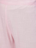 Ishin Women'S Viscose Rayon Embroidered A-Line Kurta Suit Set With Dupatta & Pants Kpldpnkmp-10063_Xl_Pink