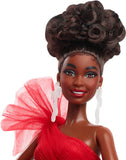 Barbie Signature Doll, 2024 Holiday Fashion Doll With Brown Hair Wearing Plaid Gown, Seasonal Collector Gift In Displayable Pack