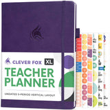 Clever Fox Teacher Planner - School Year Planner with Calendars & Lesson Plans - Book for Classroom & Homeschool Organization, A