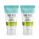 Two Peas Organics - All Natural Organic SPF 30 Sunscreen Lotion - Coral Reef Safe - Baby, Kid & Family Friendly - Chemical Free