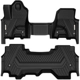 YITAMOTOR Floor Mats Fits for 2025 Ram 1500 Quad Cab 1st Row Bench Seat, All Weather TPE Custom Fit Car Mats Ram 1500 Floor Line