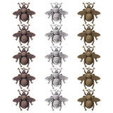 15 Pieces Bee Pendants, Honeybee Charms Fly Insect Charm Metal Jewelry Findings for Jewelry Making DIY, Antique Silver, Antique
