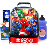 Avengers Lunch Box for Kids Bundle w/Insulated Lunch Bag + More