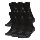 KidsBoys/Girls Cushioned Angle Stripe Crew Socks (6Pair)