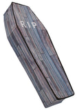 Collapsible Coffin Wood Grain 5 Foot Halloween Decoration