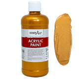 Handy Art 101-163 Student Acrylic Paint 16 ounce, Metallic Treasure Gold