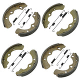 Caltric 2 Front and Rear Brake Shoes Compatible with Kawasaki Mule 4010 KAF620 KAF 620 4X4 2009-2014