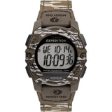 Timex x Mossy Oak Unisex Expedition Digital CAT 33mm Watch - Original Bottomland Camo Fabric Strap (TW4B19900)
