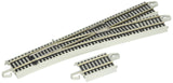 Bachmann Trains EZ COMMAND DCC EQUIPPED #5 TURNOUT RIGHT NICKEL SILVER EZ TRACK With Grey Roadbed HO Scale