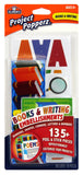 Elmers Project Popperz Books and Writing Embellishments, 135 Peel and Stick Pieces, Multicolored (E3077)