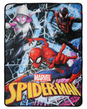 Marvel Comics Spider-Man Peter Gwen Miles Spiderverse Throw Blanket 46 x 60 Soft Fleece Throw Blanket for Bed Couch