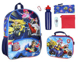 Bioworld Paw Patrol 16 Backpack Lunch Tote Pencil Bag Water Bottle Snack Pack 7 Pc Set Kids School Backpack