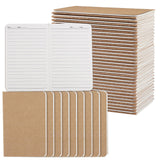 BESARME 60 Packs Mini Notebooks Bulk, Lined Pages, Kraft Paper