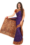 Tamaira Fashion Womens Plain Weave Pure Cotton Saree Without Blouse Piece(2355_Purple)