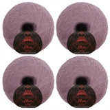 JubileeYarn Mohair Elixir Yarn - 50g/Skein Baby Wool Blend - Sazerac - 4 Balls