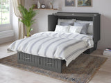 Nantucket Full Murphy Bed Chest In Grey