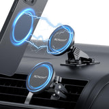 PROfezzion 2-Pack Compatible with MagSafe Car Mount, Magnetic Phone Holder for Car Vent, Dash, Home & Office Compatible with iPh