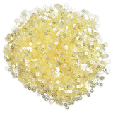 Embroiderymaterial 2.5Mm Transparent Sequins Sitara For Craft, Embroidery, And Jewellery Making (Light Gold, 50 Gram)