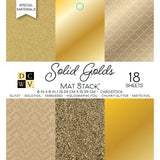 DCWV PS06000120 6 x 6 Gold Cardstock Stack