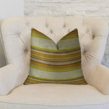 Plutus Brands Plutus Camp Evergreen Seaweed Handmade Throw Pillow, 20 X 30 Queen, Cream/Green/Brown