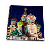 3dRose LLC db_82558_1 Drawing Book, 8 by 8Inch, Moscow, Red Square, Kremlin, St. Basils CathedralEu26 Wbi0398Walter Bibikow