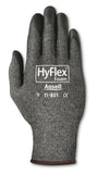 Ansell HyFlex 11-801 Nylon Glove, Black Foam Nitrile Coating, Knit Wrist Cuff, X-Large, Size 10 (Pack of 1)