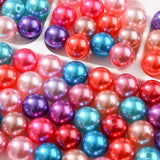 CYEENUT 100pcs Color Pearl Beads Chunk Bubblegum Bead 20mm Pen Ball Beads for Pen Bag Jewelry Making Necklace Bracelets(redpinkp