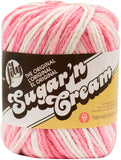 Lily Sugar N Cream The Original Ombre Yarn, 4ply worsted, Strawberry, 2 Ounces/95 Yards (Pack of 1)