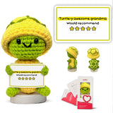 Gossby Positive Turtle Crochet with Message - Turtle-Y Awesome Grandma - Gift for Grandma from Granddaughter, Grandson, Grandkid