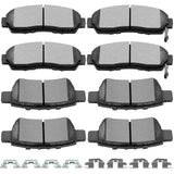 SCITOO Ceramic Brake Pad Front Rear Disc Set fit for 2005 2006 2007 2008 2009 2010 for Honda Odyssey