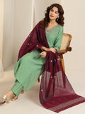 Libas Women'S Silk Blend Kurta Sets (400608I_Green_M)
