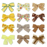 Baby Girl Hair Clips Set, 12 Pcs Hair Bows Barrettes Handmade Accessories Alligator Clip for Little Girls Babies Toddlers Child