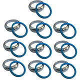 EZ-Fluid 1-1/2 Universal Brass Slip Joint Nut and Blue Heavy Duty Washer Gasket,Chrome for Under Sink Lavatory Kitchen Sink Tubu