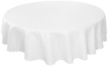 EcoSol Designs - Microfiber Damask Waterproof Stain Resistant Round Tablecloth, Wrinkle-Free, Versatile and Functional Dining Ta