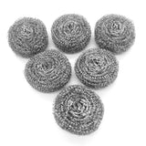Little Life List Stainless Steel Scrubber for Kitchen Utensils and Vessels Cleaning (Pack of 6)