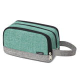 Yeiotsy Dopp Kit for Men - Color Clash Travel Toiletry Organizer with Mesh Pockets, Durable Shaving bag for Gym & Camping (Green
