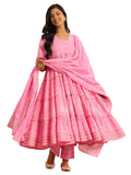 Libas Women'S Cotton Kurta Sets (400680_Pink_2Xl)