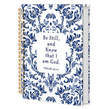 JLZ A5 Bible Flower Spiral Christian Study Notebook Journal For Notes