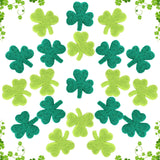 Breling 20 Pcs 4 cm St. Patrick's Day Shamrock Shape Felt Wool Beads Balls Felt Shamrock Balls Wool Heart Pompom for Home Decor